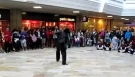 Batch Gueye leads a Sabar dance