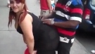 Beautiful White American Girl Grinding With Black Boyfriend