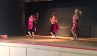 Burlesque dance at latin fitness camp