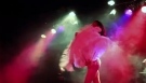 Burlesque feather fan dance