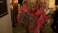 Cancan dance at russian wedding