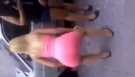 Ellen Juju Maravilhosa Danando de vestido rosa no funk an rua