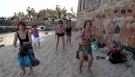 Goree Island Senegal Sabar dance on the beach