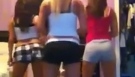 Hot white girls booty work