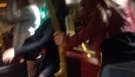 Italian hotties dancing Dembow in a London bus