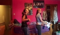Michelle and I doing the Wobble dance by V I C