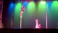 Miss Pole Dance Medellin espectacular duo pin up girls