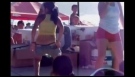 Perreo party dance in beach