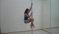 Pole dance trick Tulip