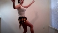 Practicing Belly Dance