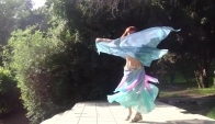 Sofia Belly dance with veil romantic
