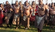 Swazi Reed Dance Festival - Zulu dance - Indlamu