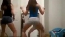 Teen dancing amateur twerk dance
