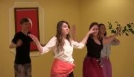 The Poles dancing Turkish belly dance