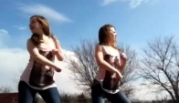 Two hot girls dancing to the wobble