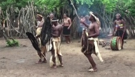 Typical Zulu village and dances