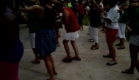 White folks doing the wobble dance lol