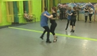 William and Anikas samba de gafieira lesson at Corpo Carioca