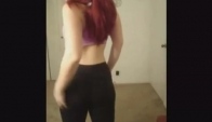 white girl  Booty Dance