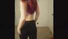 white girl  Booty Dance